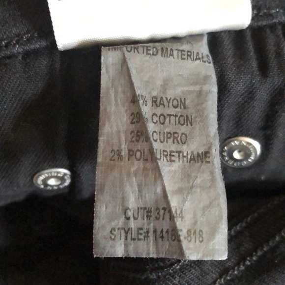 COH The Rocket High Rise Skinny Jeans Size 24 Premium Black Denim - Picture 15 of 15